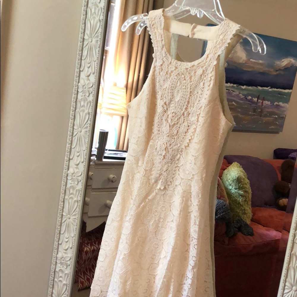 Lace Halter back dress